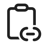 Clipboard Link SVG Icon